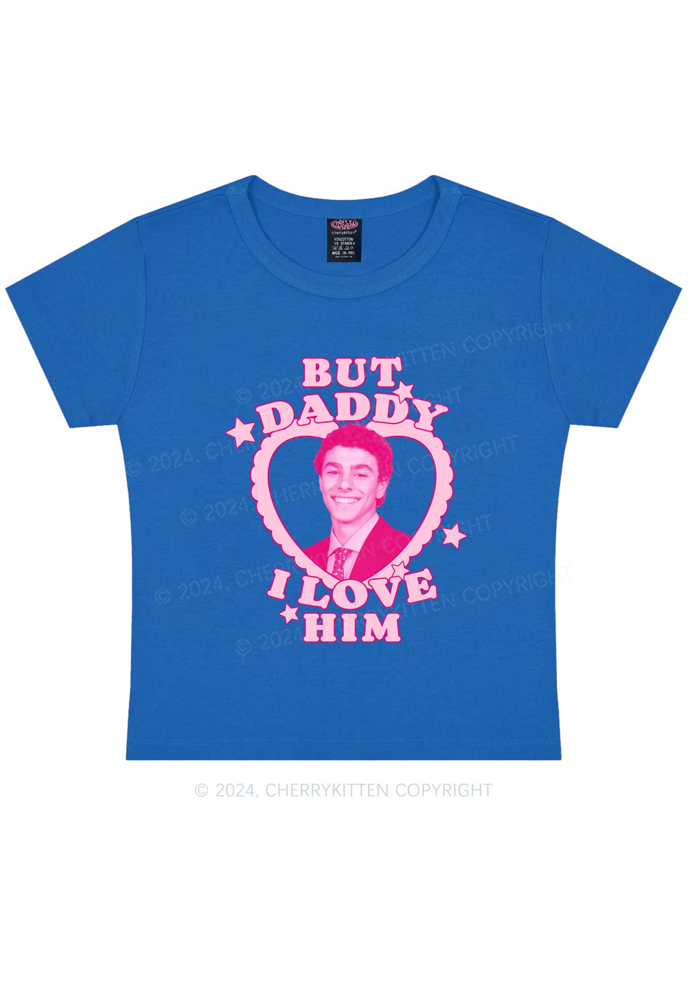 Daddy I Love Him Luigi Y2K Baby Tee Cherrykitten