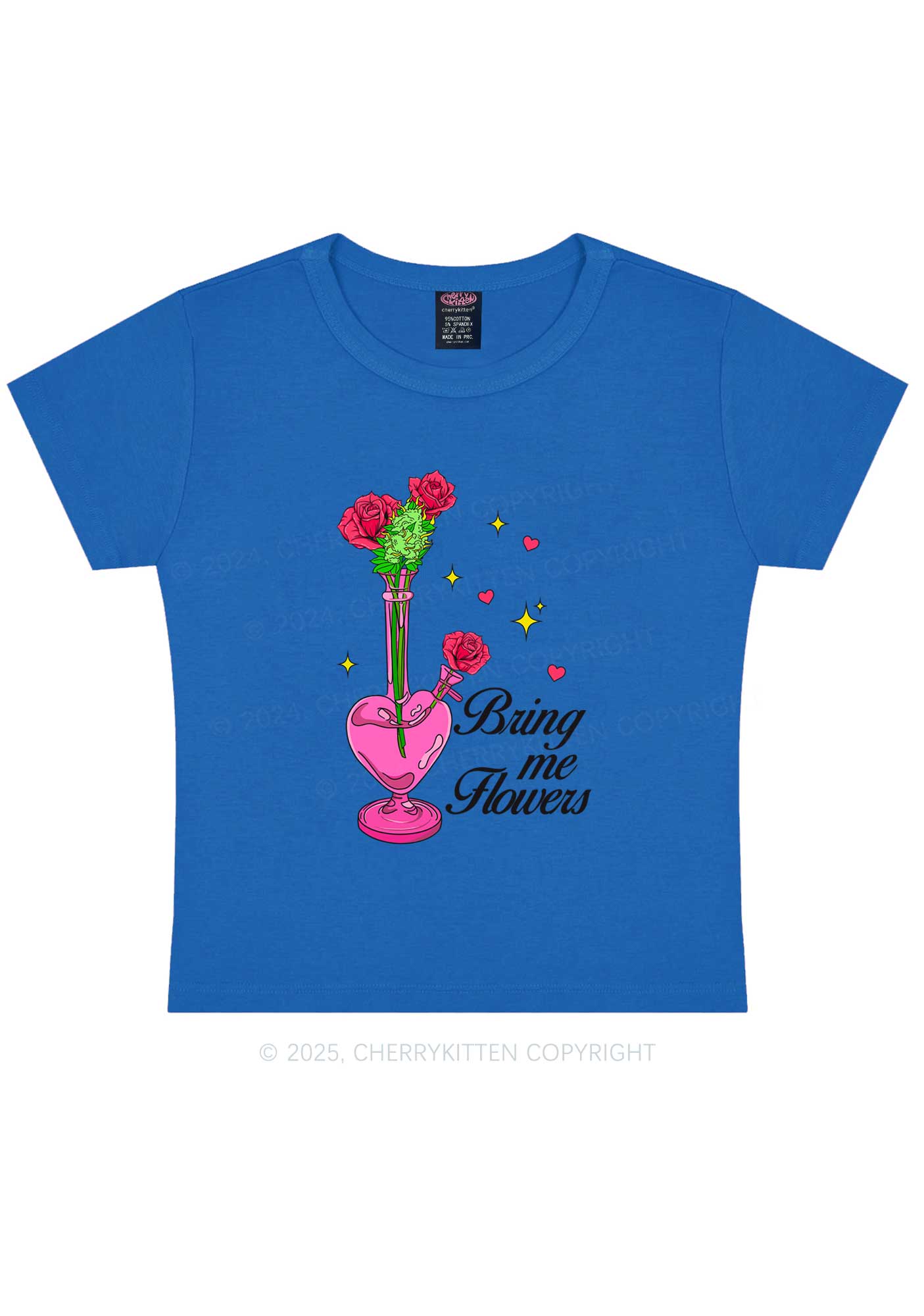 Bring Me Flowers Y2K Baby Tee Cherrykitten