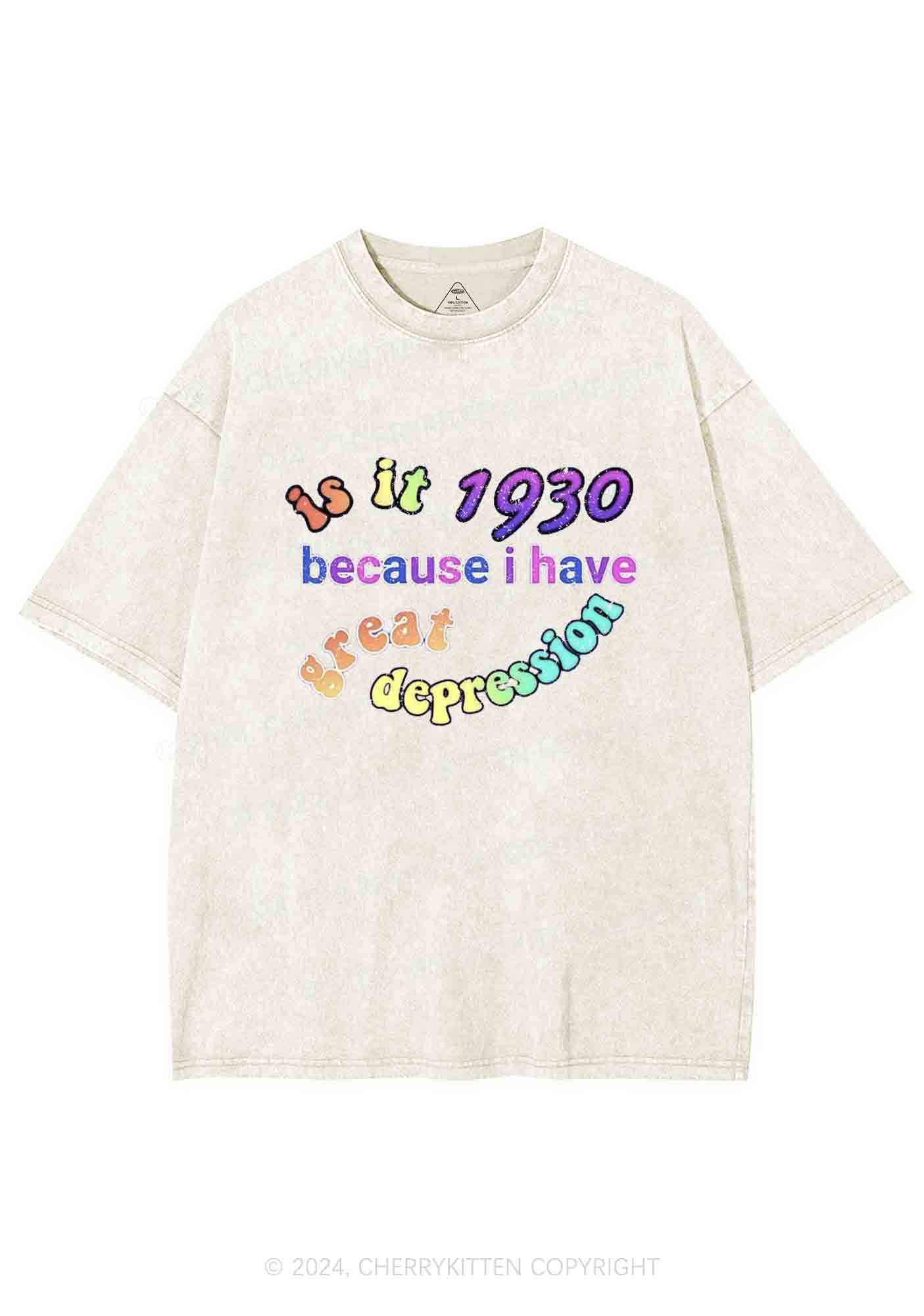 Great Depression Y2K Washed Tee Cherrykitten