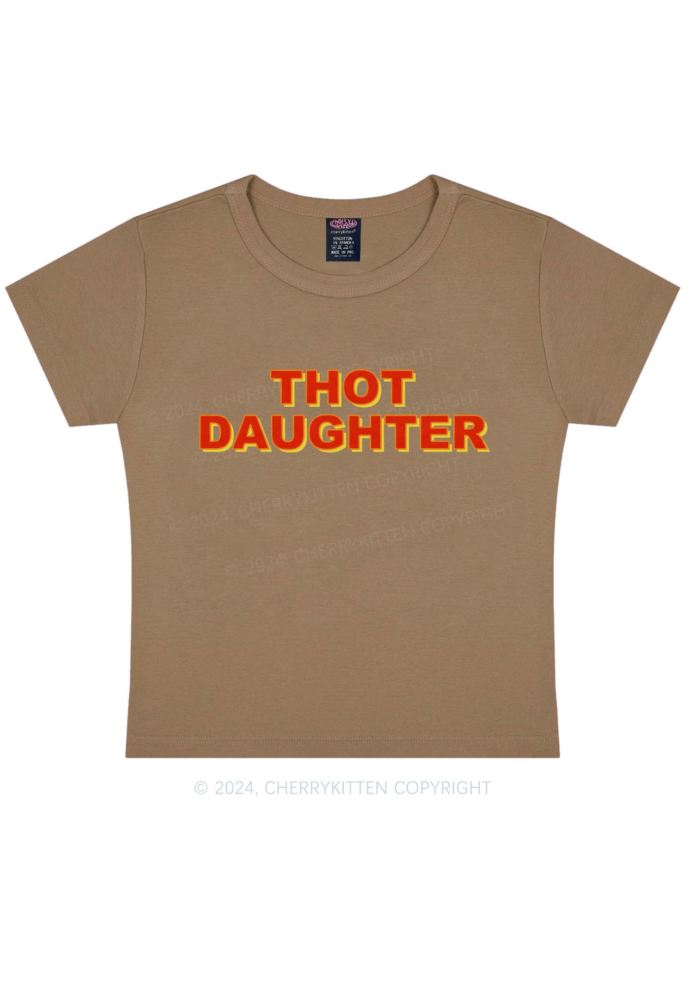 Thot Daughter Y2K Baby Tee Cherrykitten