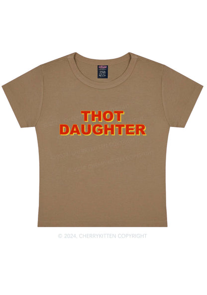 Thot Daughter Y2K Baby Tee Cherrykitten