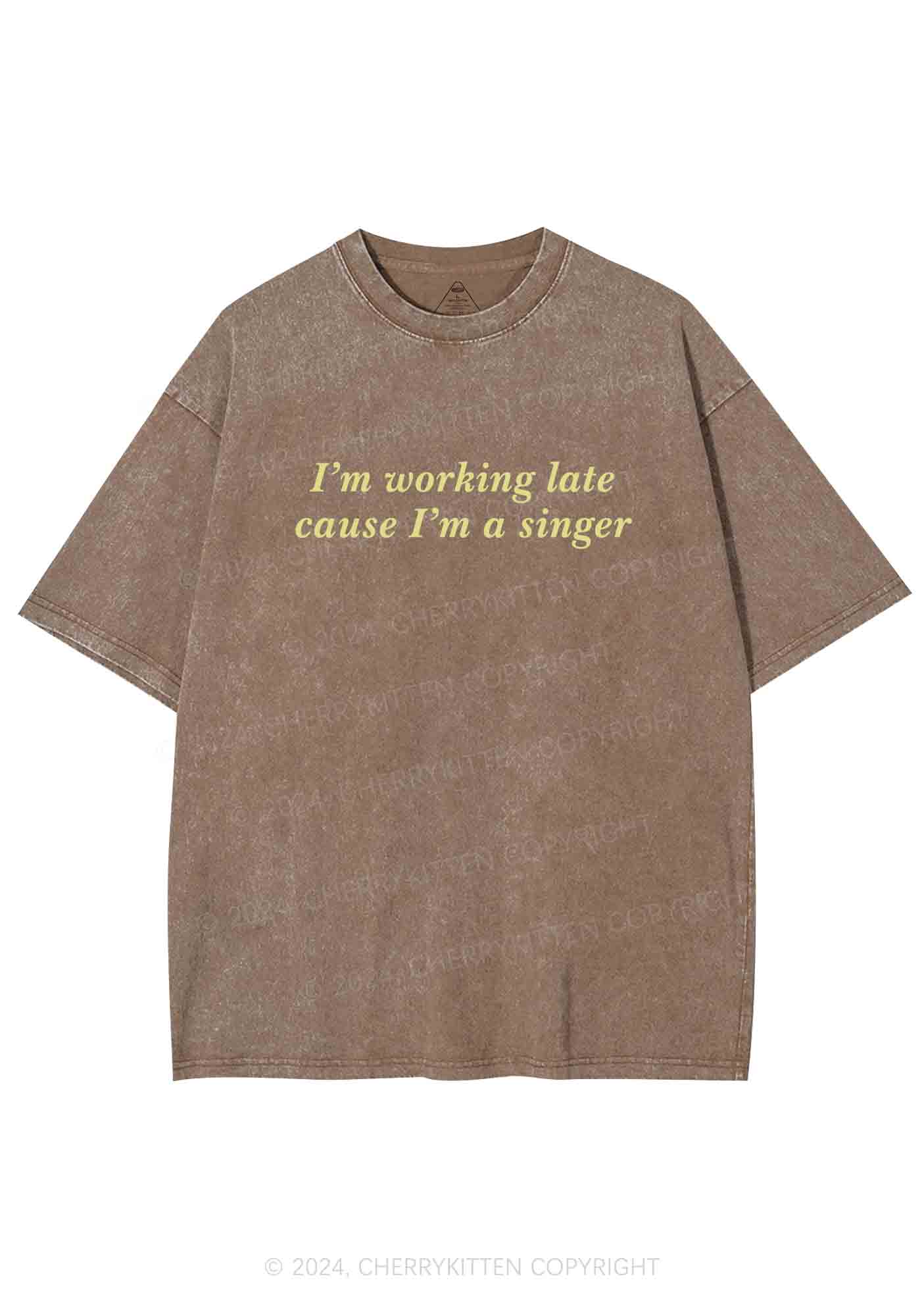 I'm A Singer Y2K Washed Tee Cherrykitten