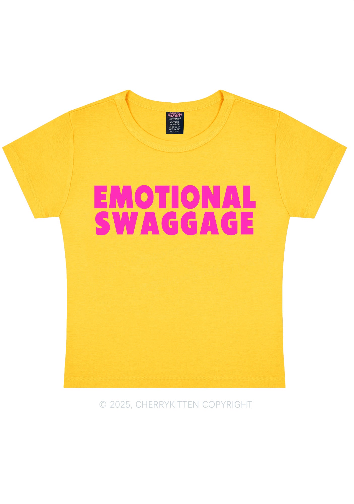 Emotional Swaggage Y2K Baby Tee Cherrykitten