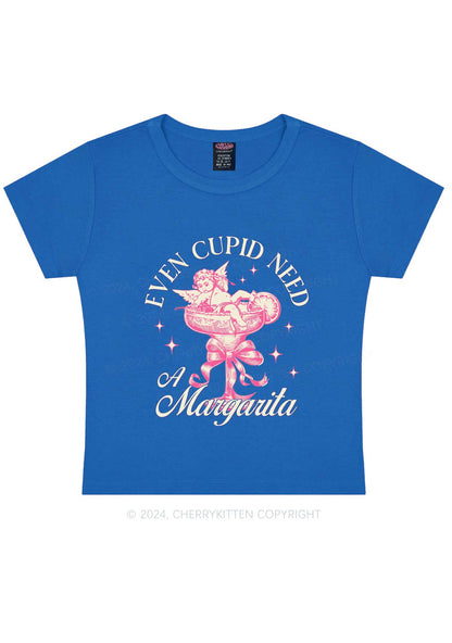 Cupid Needs Margarita Y2K Valentine's Day Baby Tee Cherrykitten