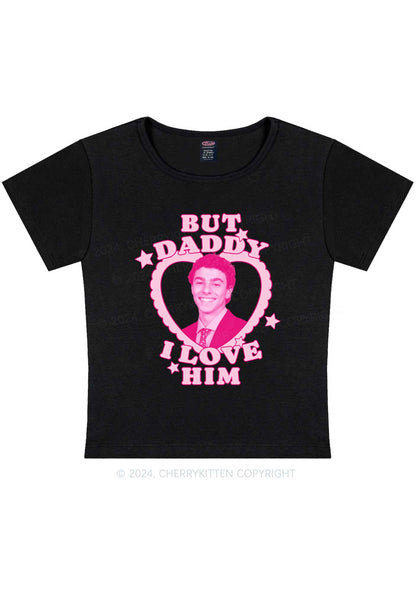 Daddy I Love Him Luigi Y2K Baby Tee Cherrykitten