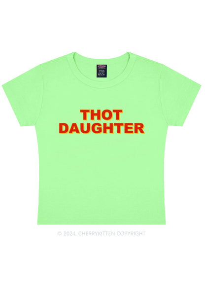 Thot Daughter Y2K Baby Tee Cherrykitten