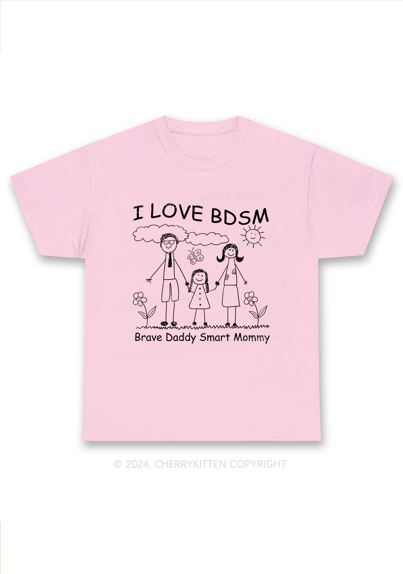 I Love BDSM Y2K Chunky Shirt Cherrykitten