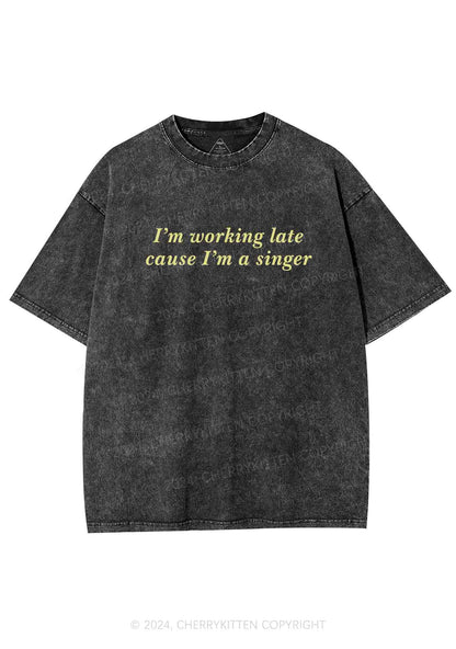 I'm A Singer Y2K Washed Tee Cherrykitten