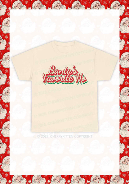 Santa's Favorite Ho Christmas Y2K Chunky Shirt Cherrykitten