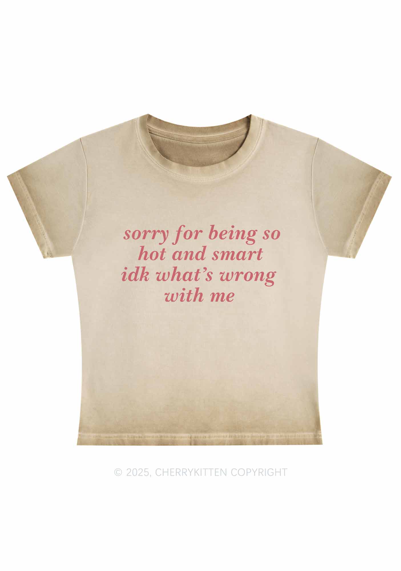 Sorry For Being So Smart Y2K Vintage Classic Tee Cherrykitten