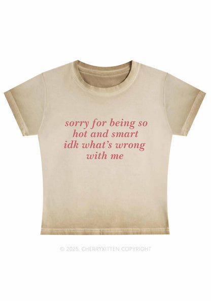 Sorry For Being So Smart Y2K Vintage Classic Tee Cherrykitten