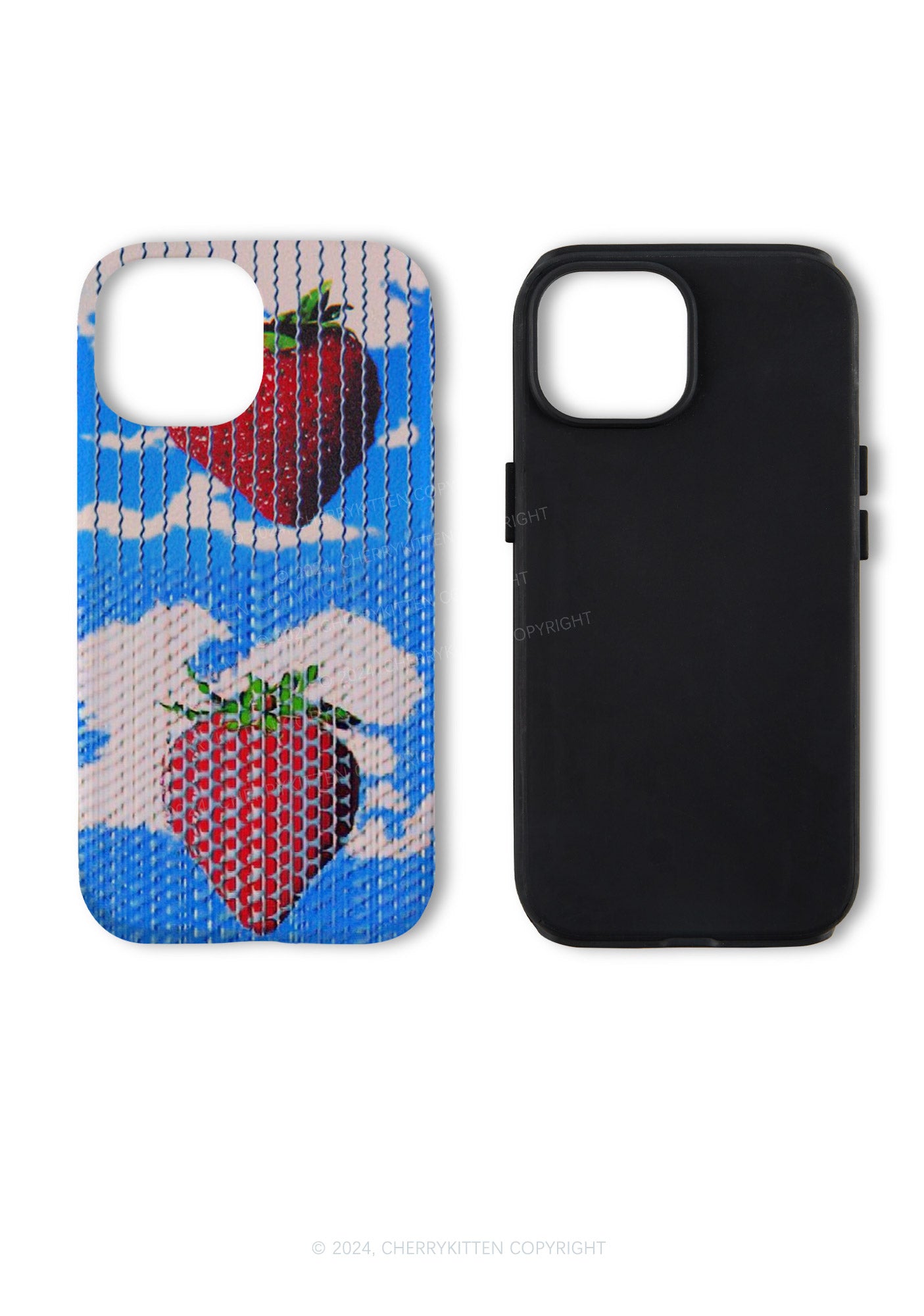 Sky Strawberry Y2K Phone Case Cherrykitten