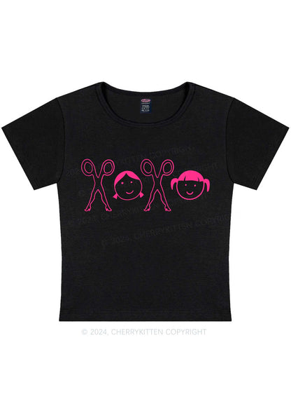 Girls XOXO Y2K Valentine's Day Baby Tee Cherrykitten