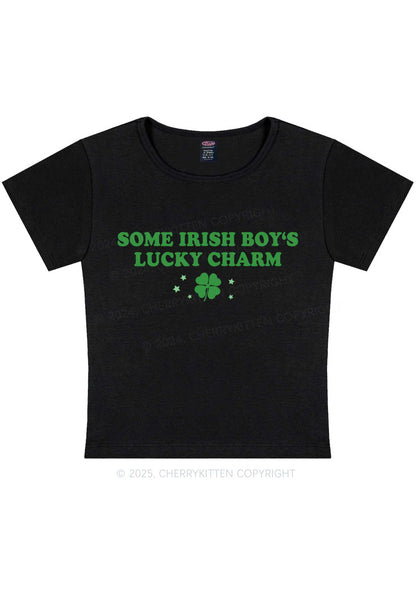 Irish Boys Lucky Charm St Patricks Y2K Baby Tee Cherrykitten