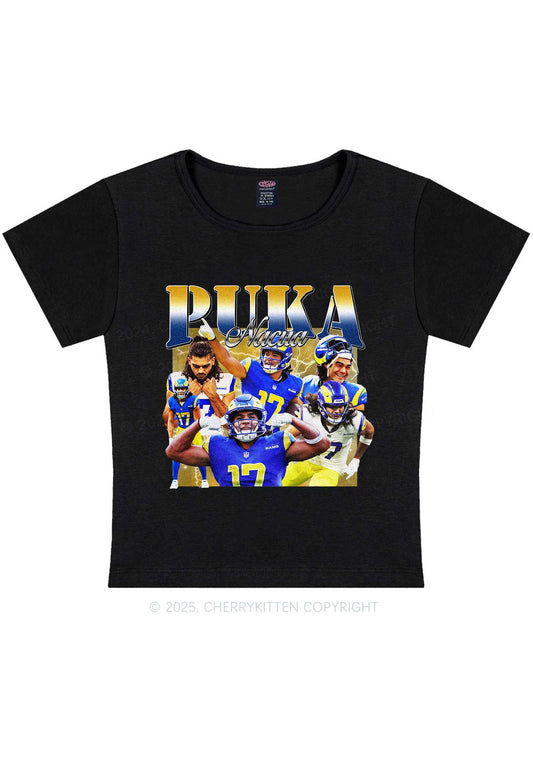 Yellow Puka Y2K Super Bowl Baby Tee Cherrykitten