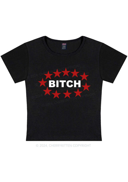 Bxxch Stars Y2K Baby Tee Cherrykitten