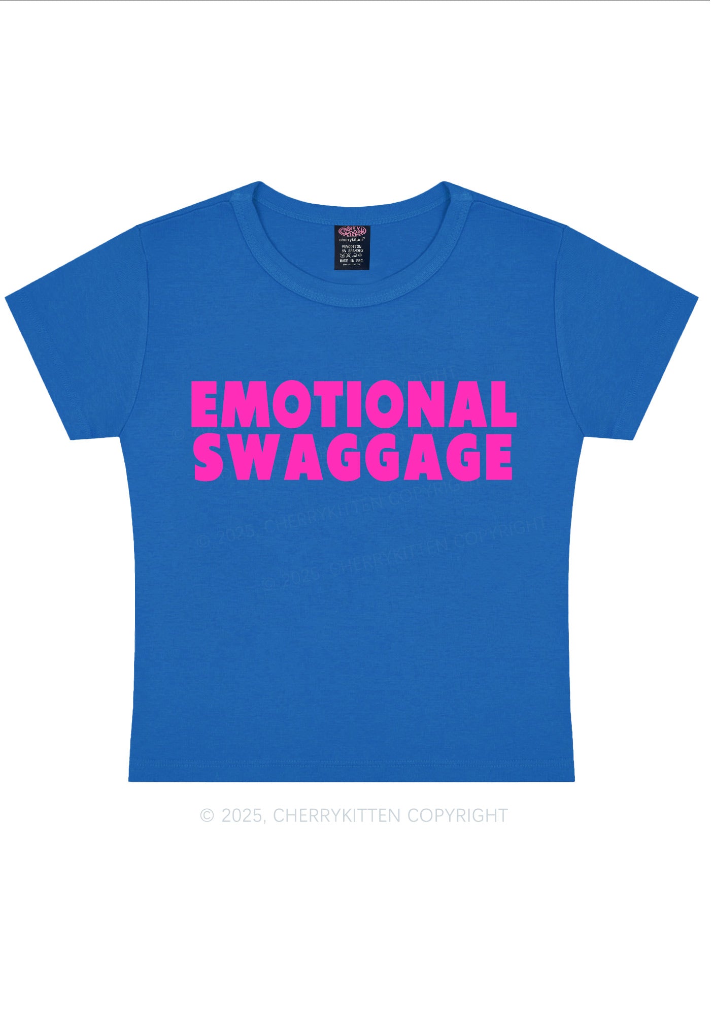 Emotional Swaggage Y2K Baby Tee Cherrykitten