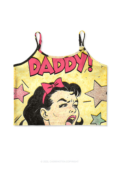 Call Daddy Y2K Print Cami Crop Top Cherrykitten