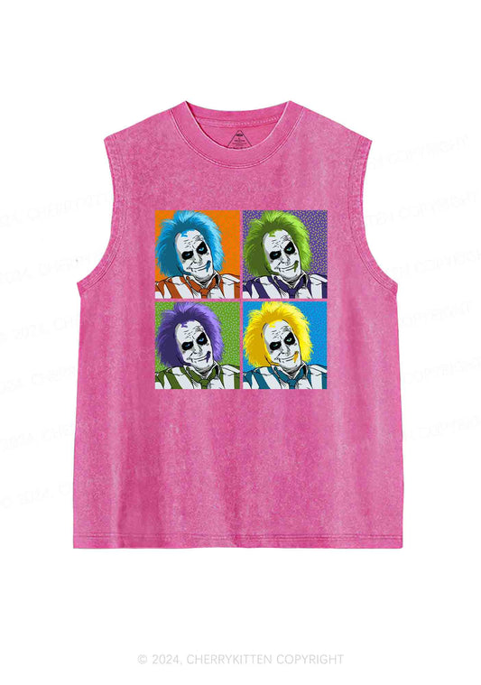 Halloween Juice Pop Y2K Washed Tank Cherrykitten