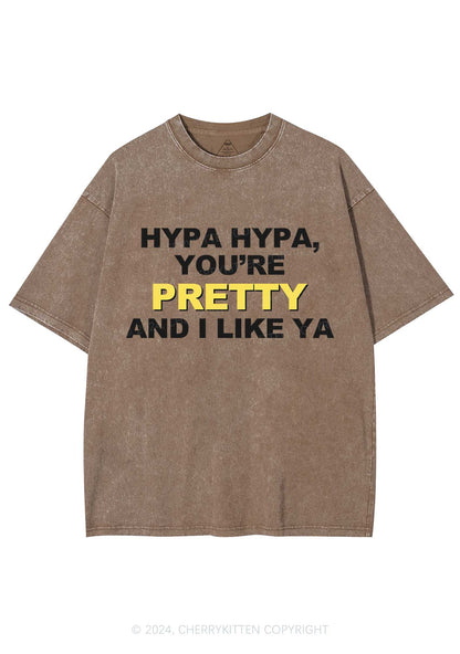 Hypa You Are Pretty Y2K Washed Tee Cherrykitten