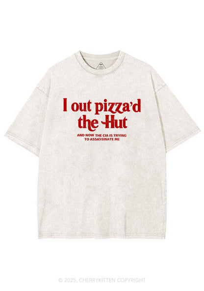 Out Pizzad The Hut Y2K Washed Tee Cherrykitten