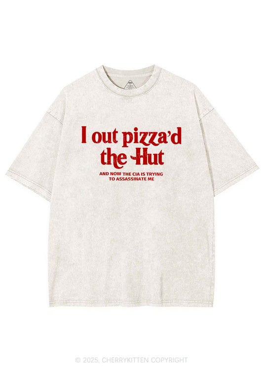 Out Pizzad The Hut Y2K Washed Tee Cherrykitten