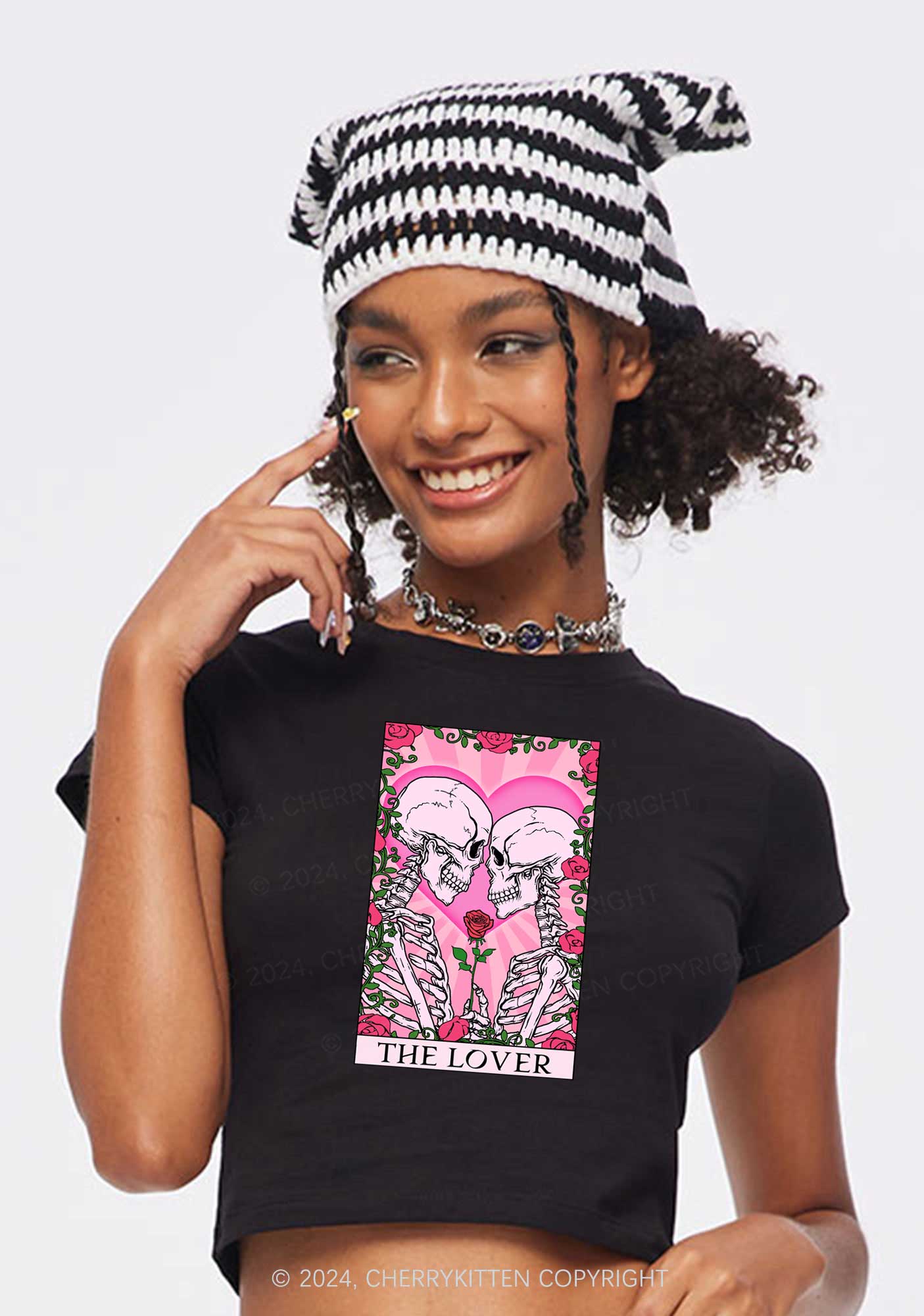 The Lover Y2K Valentine's Day Baby Tee Cherrykitten