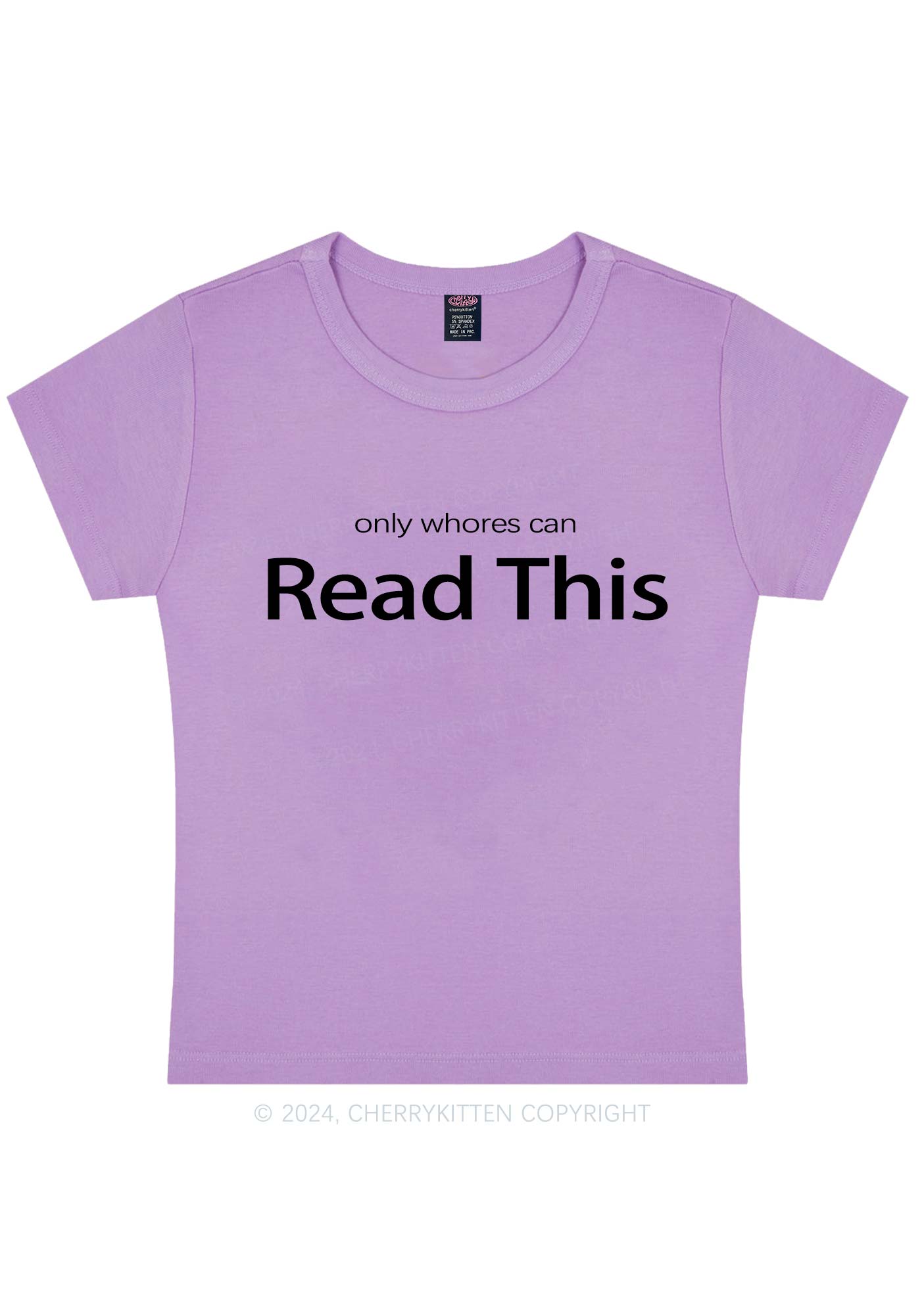 Read This Y2K Baby Tee Cherrykitten