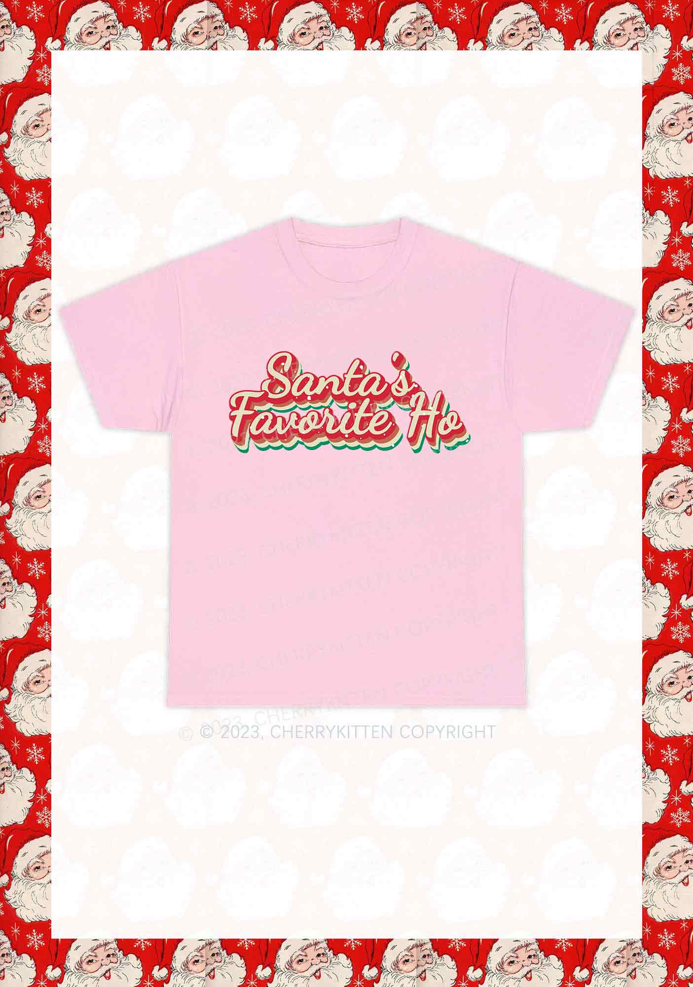 Santa's Favorite Ho Christmas Y2K Chunky Shirt Cherrykitten