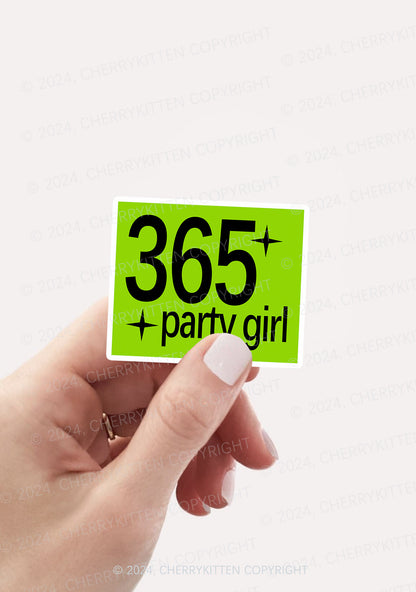 Party Girl 1Pc Y2K Sticker Cherrykitten