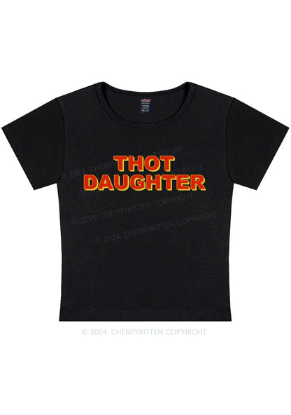 Thot Daughter Y2K Baby Tee Cherrykitten