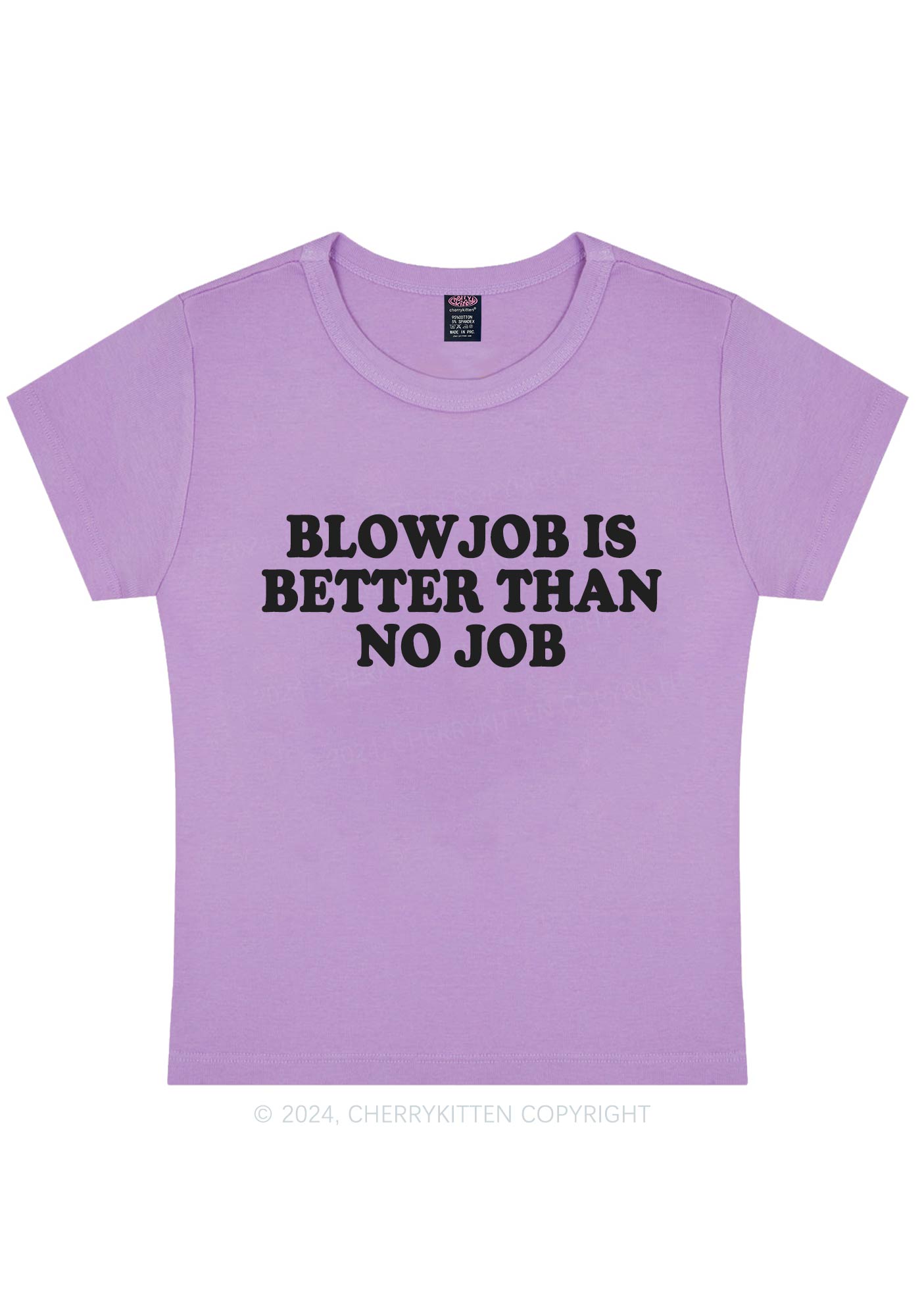 Blxwjob Is Better Y2K Baby Tee Cherrykitten