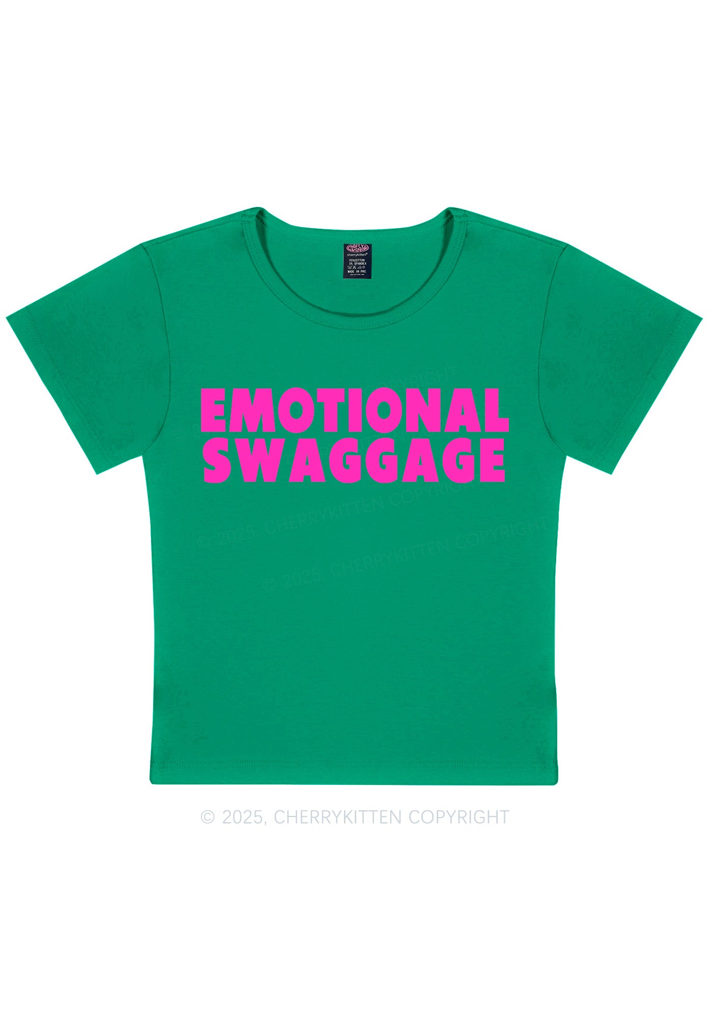 Emotional Swaggage Y2K Baby Tee Cherrykitten