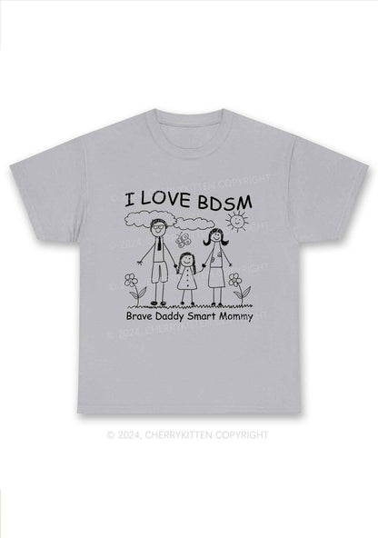 I Love BDSM Y2K Chunky Shirt Cherrykitten