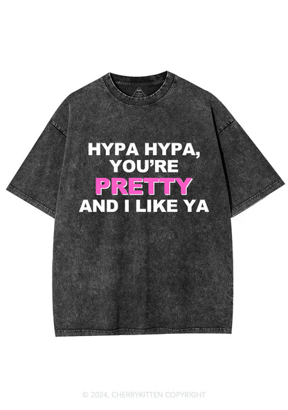 Hypa You Are Pretty Y2K Washed Tee Cherrykitten