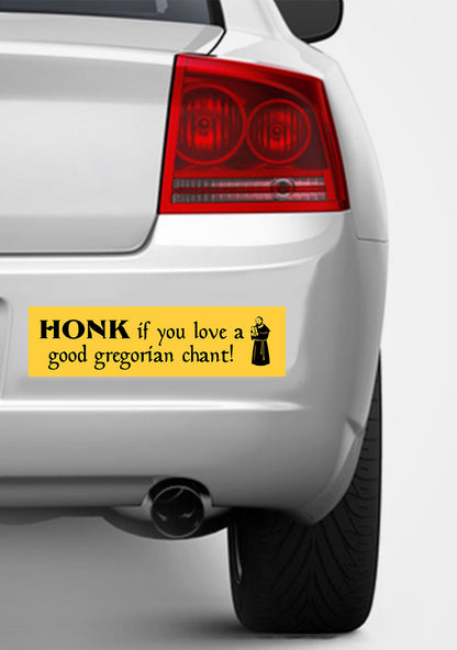 Honk Gregorian Chant Y2K Car Bumper Magnet Cherrykitten