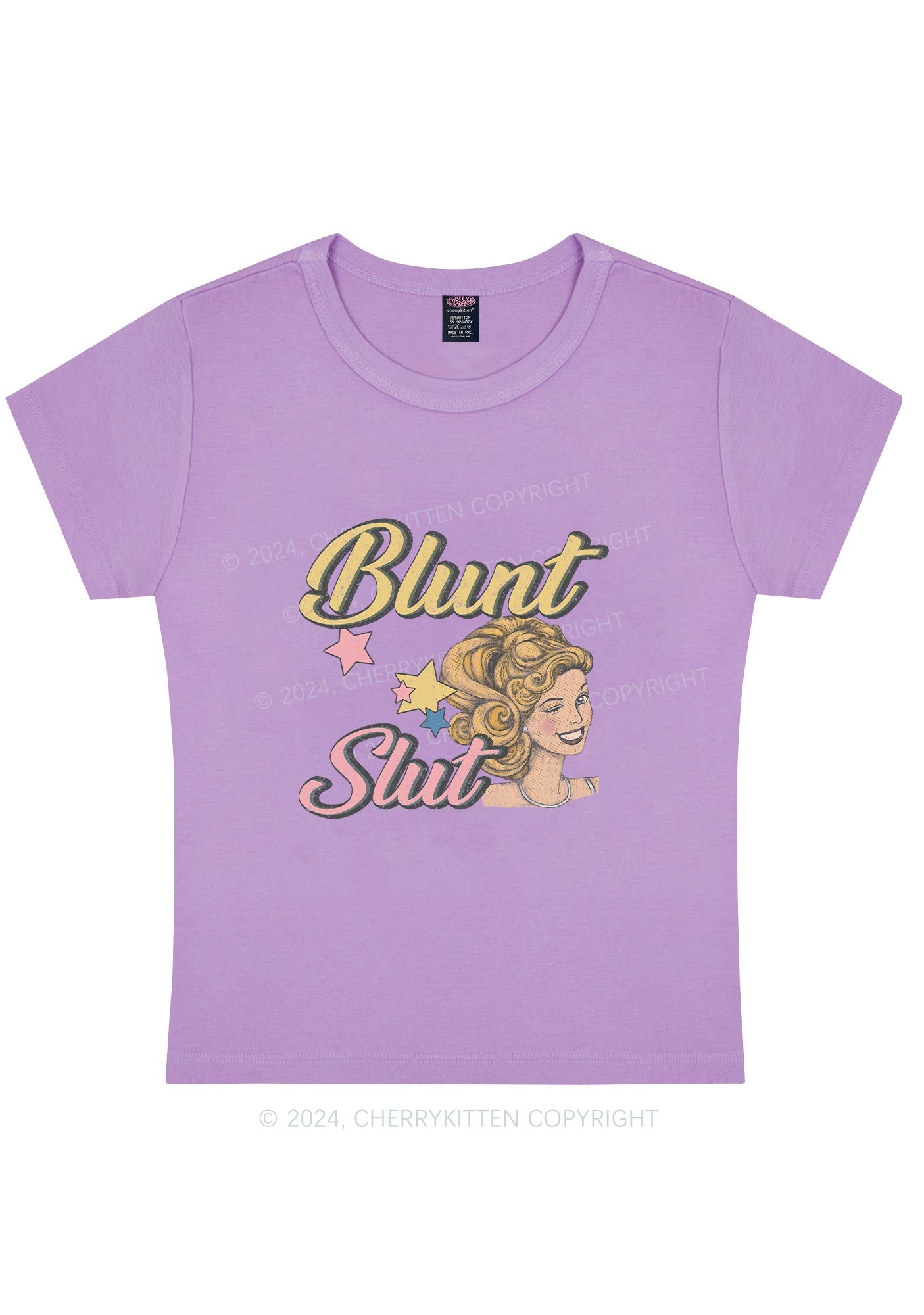 Blunt Slxt Y2K Baby Tee Cherrykitten