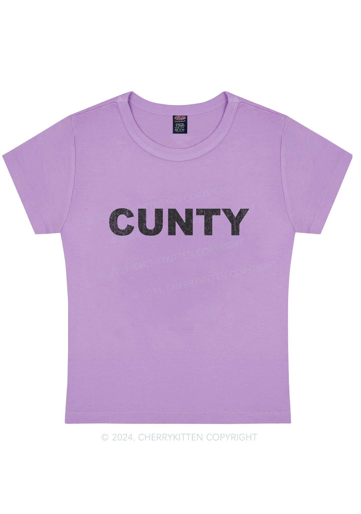 Cunty Y2K Baby Tee Cherrykitten