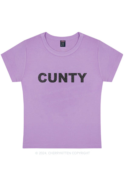 Cunty Y2K Baby Tee Cherrykitten