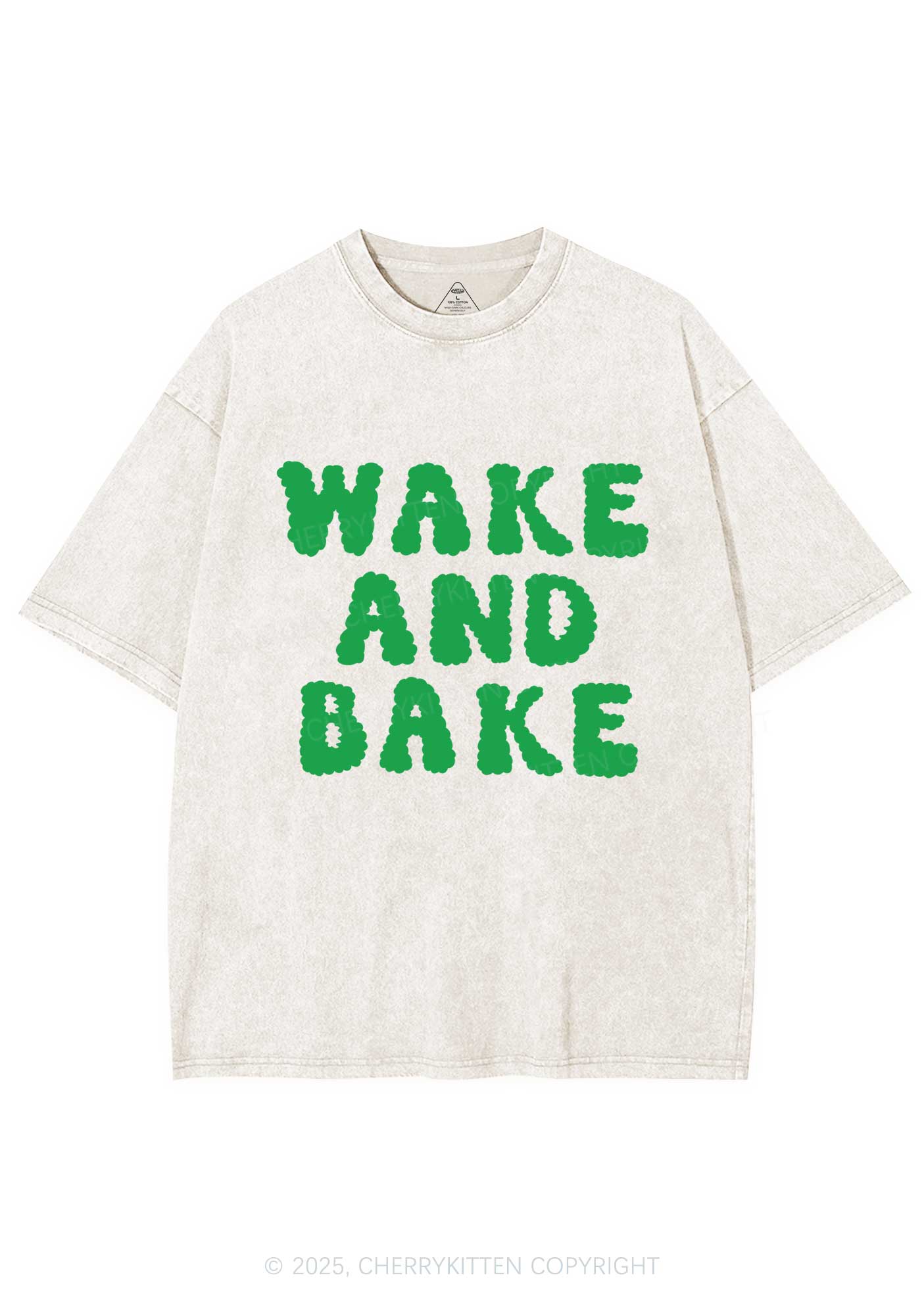 Wake And Bake Y2K Washed Tee Cherrykitten