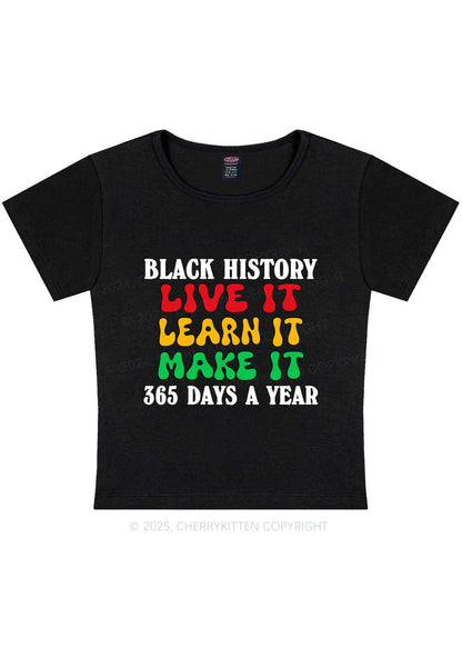 Live It Learn It Make It Y2K Baby Tee Cherrykitten