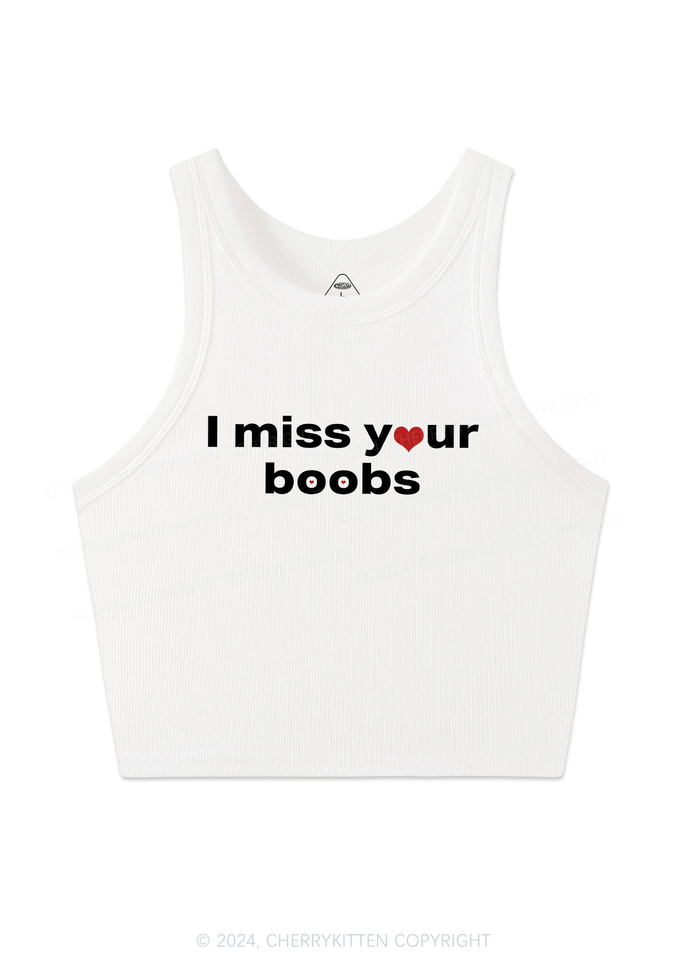 Miss Your Bxxbs Y2K Valentine's Day Crop Tank Top Cherrykitten