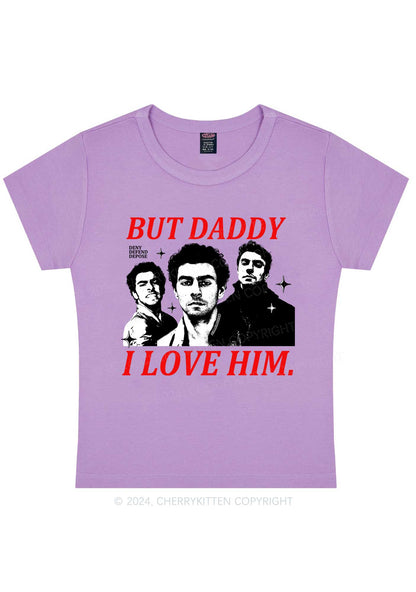 Daddy I Love Luigi Y2K Baby Tee Cherrykitten