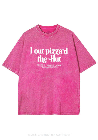 Out Pizzad The Hut Y2K Washed Tee Cherrykitten