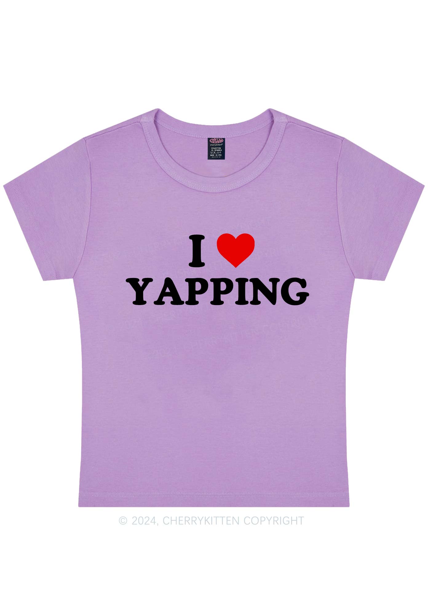 I Love Yapping Y2K Baby Tee Cherrykitten