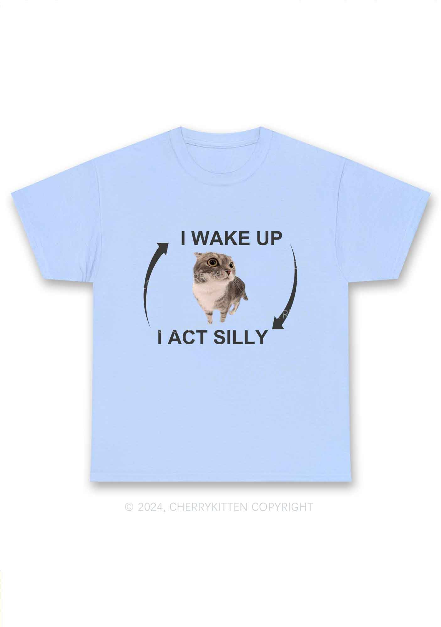 Wake Up Act Silly Y2K Chunky Shirt Cherrykitten