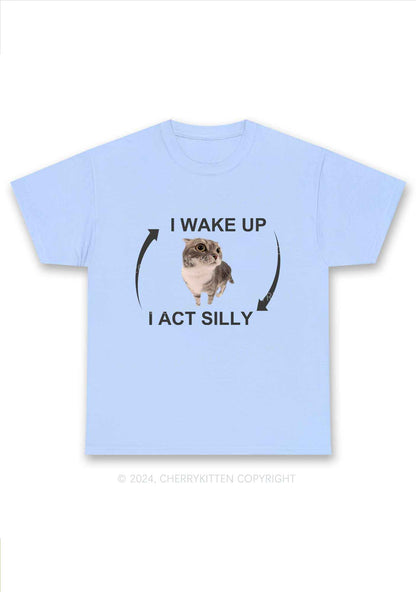 Wake Up Act Silly Y2K Chunky Shirt Cherrykitten