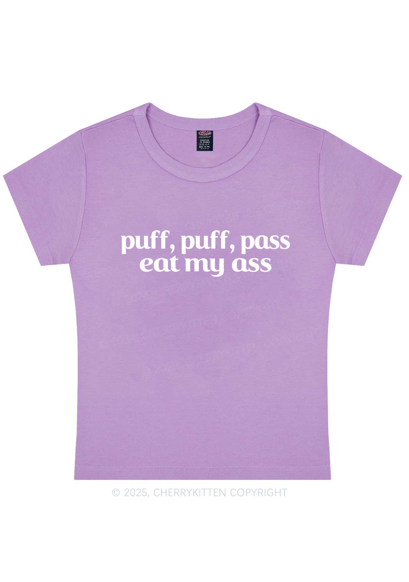 Puff Eat My Axx Y2K Baby Tee Cherrykitten