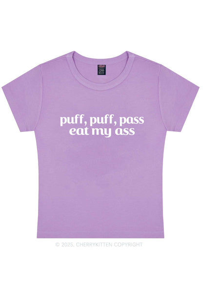 Puff Eat My Axx Y2K Baby Tee Cherrykitten