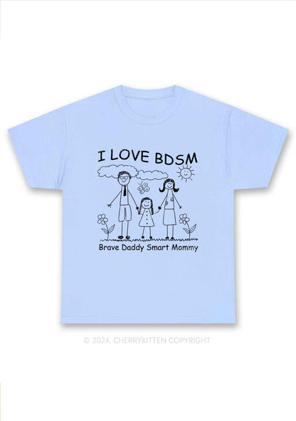 I Love BDSM Y2K Chunky Shirt Cherrykitten